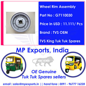 Tuk tuk rueda de repuesto llanta TV King - Product Image 6
