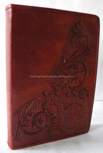 Diario de cuero de tamaño B5 hecho a mano, cuaderno A5 en relieve Floral con Paisley rústico Pippin, papel de trabajo, tapa dura, regalo de viaje - Product Image 2