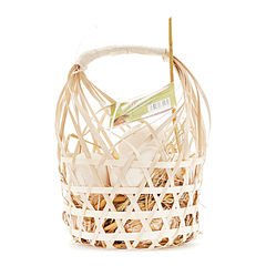 <b>Bamboo</b> <b>Baskets</b> Egg <b>Baskets</b> with Handle - Product Image 2