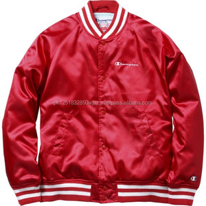 Chaqueta bomber de satén con ribete de piel de oveja de invierno lavada personalizada al mejor precio al por mayor - Product Image 3
