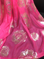 Écharpes colorées en mousseline de soie, vêtements, écharpe à tâches en soie, chaude, douce et confortable, avec impression feuille,, foulards fabrication, Premium