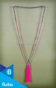 Collier long à pampilles de Bali avec Rudraksha, modèle haut de gamme - Product Image 2