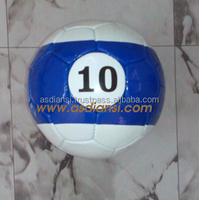Ensemble de 16 ballons de football de table, de billard et de snookball, ballons d'entraînement, ballons de handball, avec vessie en latex cousue à la main, 32