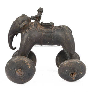 Figura de bronce antiguo de latón indio hecha a mano, escultura de juguete de elefante, estatua para sala de estar, decoración del hogar, artículos de regalo, SBG-306 - Product Image 2