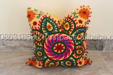 Fundas de cojín Suzani bordadas hechas a mano indias funda de almohada decorativa étnica Vintage técnica tejida estilo uzbeko - Product Image 5