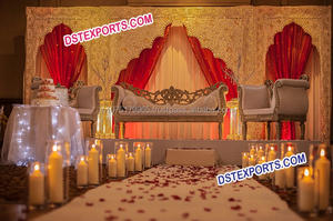 Colorful Sequins <b>Lacing</b> Satin Wedding Backdrop with Customized Size-Shining Wedding <b>Curtains</b> - Product Image 5