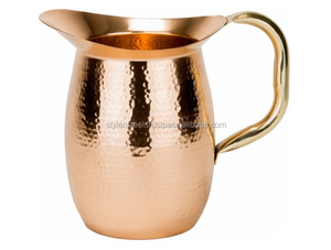 Pichet à eau antique en acier inoxydable, carafe résistante, pot à eau glacée en métal, pichet à eau froide en verre en acier inoxydable - Product Image 2