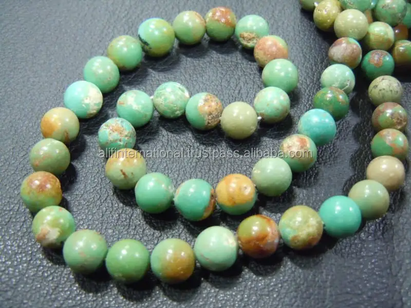Natural Tibetan Turquoise Gemstone Smooth Round Ball Beads Factory Price