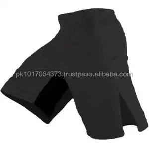 MMA Gear Black Pantalones Cortos MMA En Blanco sublimación atractiva para jugadores BJJ Kimonos diseño de alta calidad etiquetas tejidas Pantalones Cortos MMA