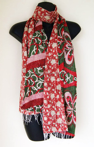 Ladies Designer Embroidered Kantha Stole/<b>Dupatta</b> With Medium Length - Product Image 2