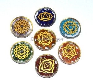 Engraved Orgone Dome Chakra Sanskrit <b>Set</b> 7 chakra <b>crystal</b> <b>set</b> Chakra healing <b>crystal</b> stones Natural chakra stones <b>set</b> - Product Image 2