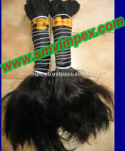 Cabello humano a granel perfecto, precio de fábrica, cabello humano indio Virgen de la india, precio al por mayor, cabello remy a granel, sin henna - Product Image 3