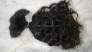 Extensions de cheveux de temple en vrac indiens Remy naturels vierges purs 100% en vrac cheveux humains indiens non transformés - Product Image 5