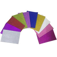 Feuilles de mousse EVA brillantes personnalisées, matériau PE pailleté