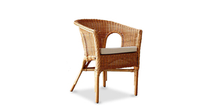 Chaise en rotin de haute qualité, chaise empilable Kelek, couleur miel, avec un design simple, élégant et moderne, provenant de Cirebon, en Indonésie occidentale - Product Image 2