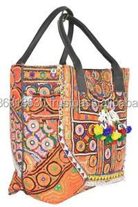 Tote Bag Vintage en cuir pour femmes, sac à poignée en cuir, Boho travail Hippie, Vintage, vente en gros - Product Image 2
