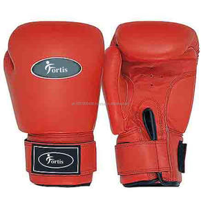 Guantes de boxeo de cuero PU profesionales de alta calidad con correa de cierre de bucle de ajuste cómodo Tamaños y logotipo personalizables - Product Image 1