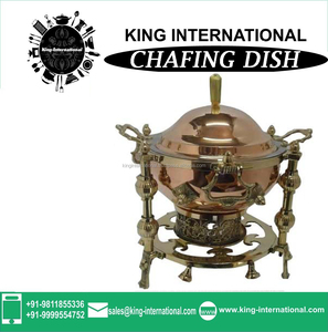 Plato para rozaduras de cobre antiguo, redondo - Product Image 3