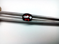 Batu Permata Garnet Merah Berkualitas Tinggi 100% Alami, Potongan Checkerboard Cushion, Batu Semi Mulia Lepas Untuk Pembuatan Perhiasan