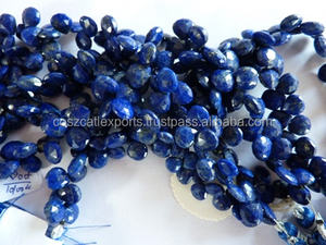Lapis-Lazuli naturel Poire Facettes En Vrac Fabricant Perles - Product Image 2
