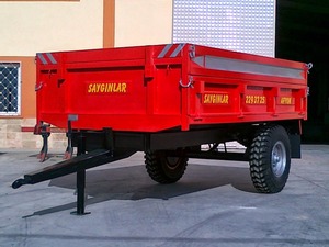 Remolque Agrícola Sayginlar con Freno Hidráulico, Remolque Volquete de un Solo Eje, Bandeja de Acero de 3.5 Toneladas, Larga Vida Útil - Product Image 2