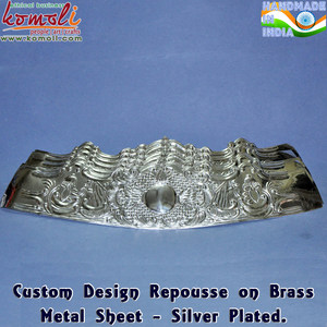 Repousse en métal chassant l'art mural sur la feuille de laiton martelant des arts muraux en métal repousse des panneaux en métal - Product Image 2