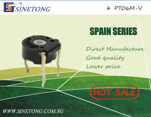 piher spain <b>potentiometer</b> PT06 carbon film rotary <b>trimmer</b> <b>potentiometer</b> - Product Image 1