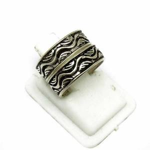 สุขออกซิไดซ์ธรรมดาเงิน925เงินสเตอร์ลิงผู้หญิงนิ้วเท้าแหวนปรับ - Product Image 1