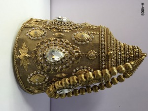 H4008 Ladies' High Quality <b>Metal</b> Clutch Handmade Gold Silver <b>Beaded</b> Evening Bags Fashionable Half Moon Bridal Handwork - Product Image 3