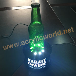 Présentoir personnalisé pour bouteilles de vin en acrylique Pop Led/étagère de bar pour porte-bouteilles à lumière Led/support pour bouteilles d'alcool de bar - Product Image 2