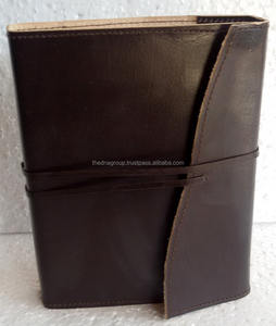 Venta al por mayor hecho a mano vintage negro puntada Correa cierre cuero diario - Product Image 3