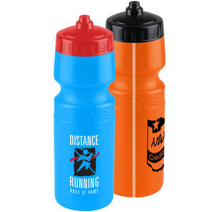 Bouteille de vélo de 24 oz fabriquée aux États-Unis avec bande de vue et couvercle de valve-sans BPA/BPS et livrée avec votre logo - Product Image 1