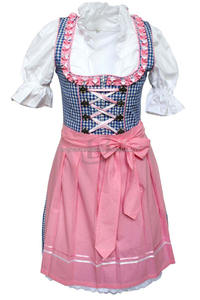 Nuevo Vestido Dirndl Mini Vintage Brillante, Vestidos Dirndl Bávaros para el Oktoberfest (100% Algodón Bordado, Talla Grande, con Sujetador Incorporado) - Product Image 3