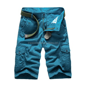 Shorts cargo pour hommes, style décontracté d'été, grande taille, anti-froissement, imperméable, séchage rapide, tissu Oxford, polyester/coton - Product Image 3