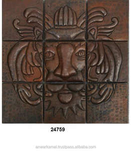 Square Shape Engraved Design Handmade <b>Wall</b> <b>Tiles</b> for Home Hotel Apartment & Villa - Product Image 1