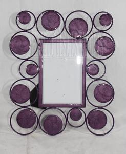 Marco de fotos de círculo redondo, marco de fotos de hierro de metal para sesiones decorativas y festivas, Juego de 2 - Product Image 6