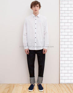 Camisas de manga larga informales de estilo chino de algodón 100% para adolescentes para la temporada de otoño - Product Image 2