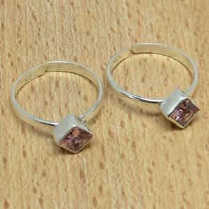 Design exotique!! Bague d'orteil en argent Sterling 925 CZ rose, bijoux en argent, vente en gros, bagues d'orteils en pierre précieuse - Product Image 5