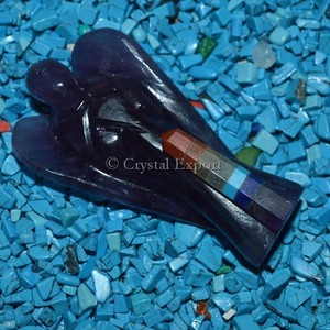 Meilleur vendeur Tiger Eye Angel: Acheter des anges de pierres précieuses en gros-Crystal Exportation - Product Image 2