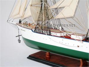 Suomen Joutsen de madera modelo náutico barco alto de Finlandia técnica pintada a mano 86x13x58cm decoración del hogar - Product Image 3