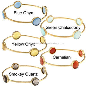 Brazalete de Piedras Semipreciosas - Brazalete de 4 Piedras - Product Image 1