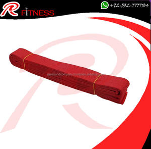 Ceinture de karaté, de judo, de taekwondo et d'arts martiaux jaune, verte et rouge - Product Image 4