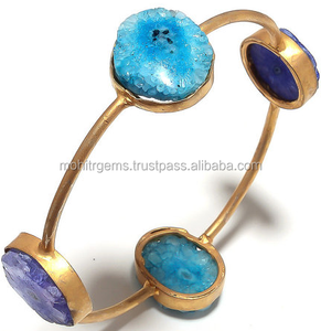 Brazalete de moda vintage con alas de Ángel, estilo retro, cuarzo solar multicolor, brazalete de Ángel con alas de 4 piedras - Product Image 1