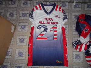 Ensemble de maillots de football américain personnalisés, style respirant, taille plus caractéristique - Product Image 2