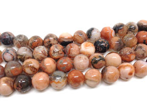 Malas al por mayor: ágata de fuego natural 6mm Jap Mala, collar de cuentas Mala, Rosario, lote al por mayor - Product Image 4