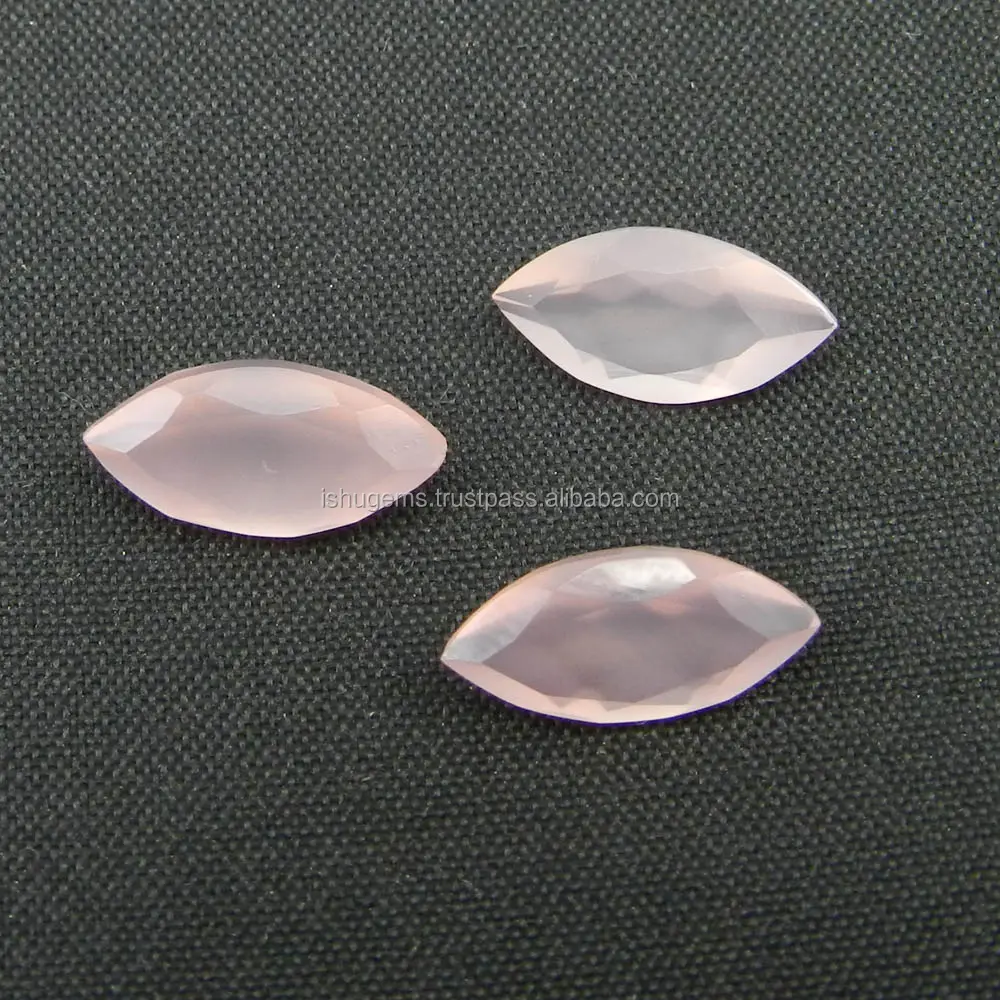 12x6mm Marquise Cut 1.6 Cts Gemstone Making for Jewelry Natural Rose Chalcedony