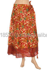 Silk Sari Patchwork doppels chich tiger und reversibler Wickel rock <span class=keywords><strong>Magic</strong></span> Around Röcke Indian <span class=keywords><strong>Vintage</strong></span> Kleid Strand kleidung <span class=keywords><strong>Wrap</strong></span> around - Product Image 5