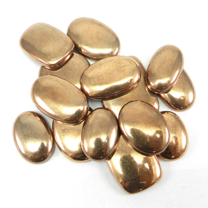 Ishu Gems, 100 g de Pirita de Cobre Natural, 14 Piezas de Tamaño Mixto, Cabujones Sueltos, Origen PE para Joyería, IG4221 - Product Image 2