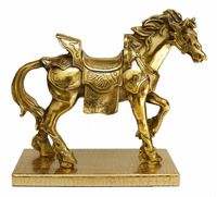 Antique Brass Statue, Silver Statue of Horses