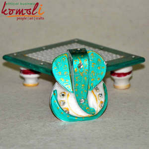 Mármol pintado personalizado Ganesh Idol al por mayor Ganesha regalos para devolver favores, decoración religiosa, regalos de Festival y oferta Pooja - Product Image 5